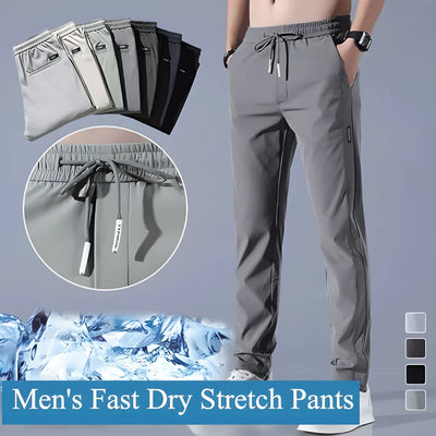 🔥Buy1 Get 1 Free💥🤩PREMIUM MEN'S HIGH STRETCH SKINNY LYCRA PANTS(Black & Gray) 🔥